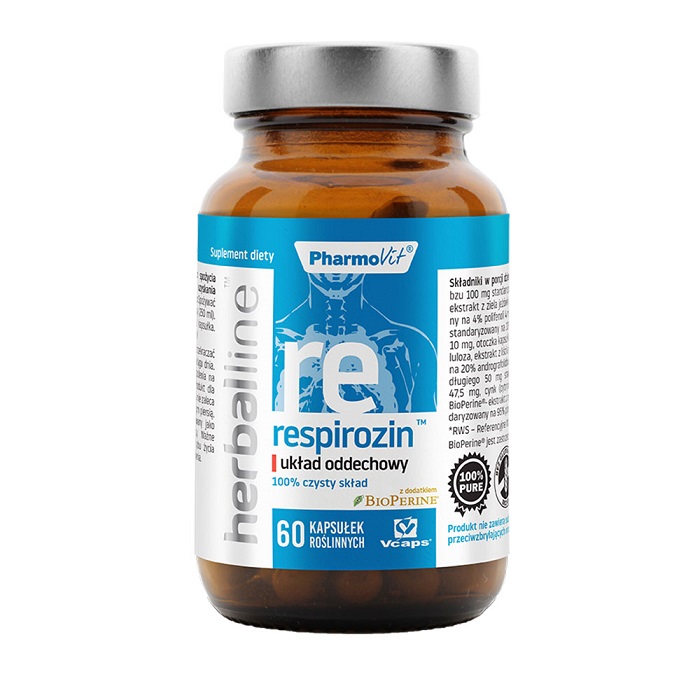 PHARMOVIT Pharmovit Herballine Respirozin 60 kapsułek