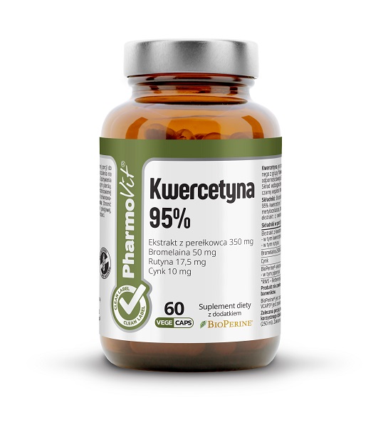 PHARMOVIT (suplementy diety) KWERCETYNA 60 KAPSUŁEK 33,36 g - PHARMOVIT (CLEAN