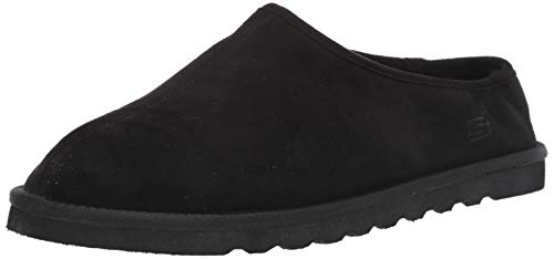 Męskie buty Skechers Renten-Lemato wsuwane szerokie dopasowanie na co dzień wygodne kapcie, Czarny, 42 EU