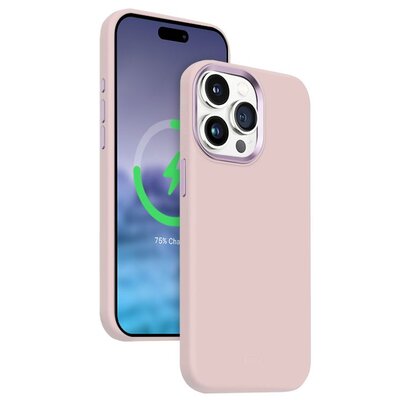 Crong Color Cover LUX Magnetic - Etui iPhone 15 Pro MagSafe (różowy)