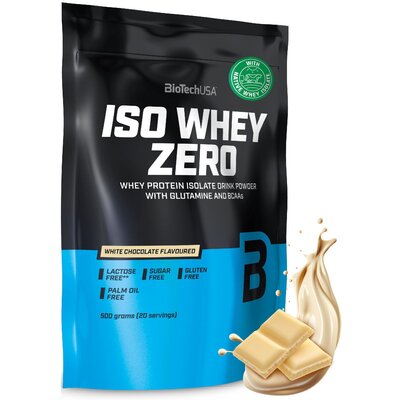 Odżywka białkowa BIOTECH Iso Whey Zero Biała czekolada (500 g) Bez cukru i laktozy