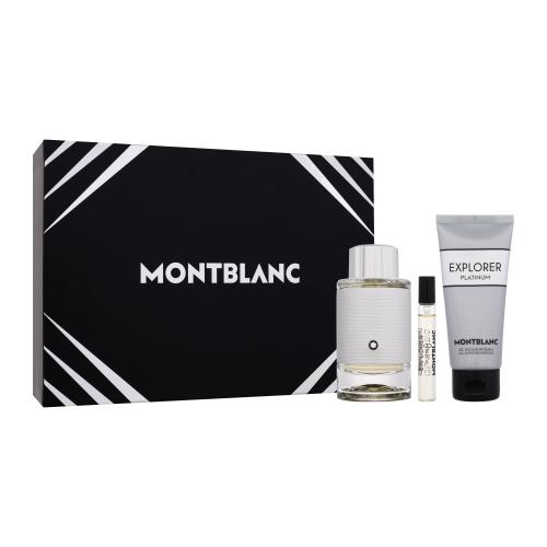 Montblanc Explorer Platinum Zestaw woda perfumowana 100 ml + żel pod prysznic 100 ml + woda perfumowana 7,5 ml