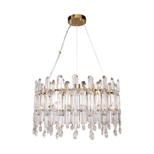 Crown lampa wisząca 6xE14 złota 9867-500