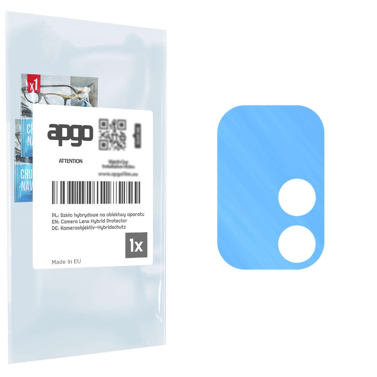 1x Szkło hybrydowe na aparat obiektyw kamerę 9H do Umidigi Bison X10S - apgo hybrid Camera Lens Protector
