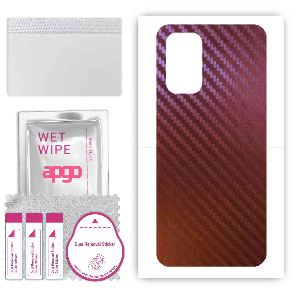 Folia naklejka skórka strukturalna na TYŁ do Samsung Galaxy Note 20 5G -  Carbon Kameleon CAKA5 - apgo SKINS