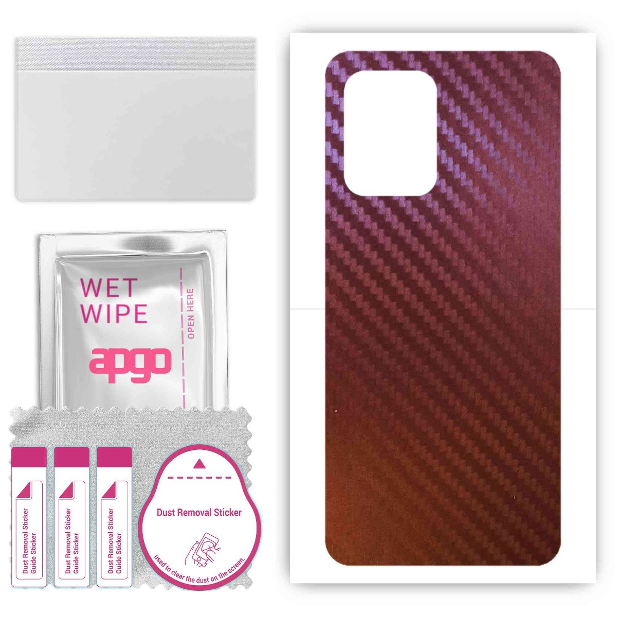 Folia naklejka skórka strukturalna na TYŁ do Motorola Moto E13 -  Carbon Kameleon CAKA5 - apgo SKINS