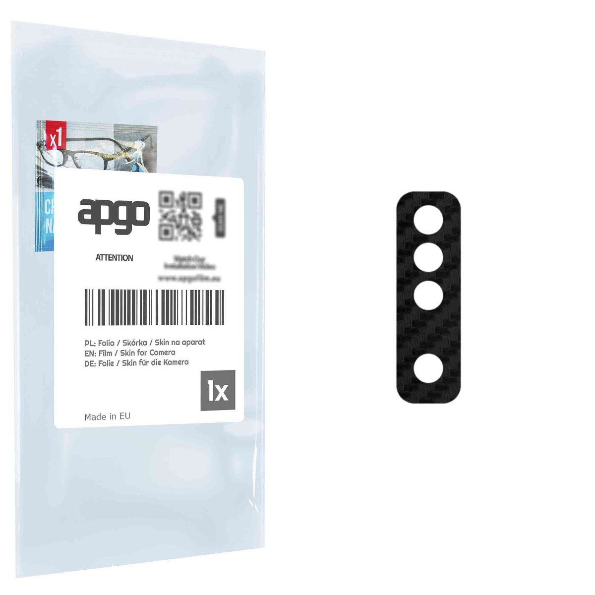 Folia naklejka skórka strukturalna na wyspę aparatu do ZTE Nubia Red Magic 7S - różne kolory na kamerę, obiektyw apgo SKINS Lens Protector