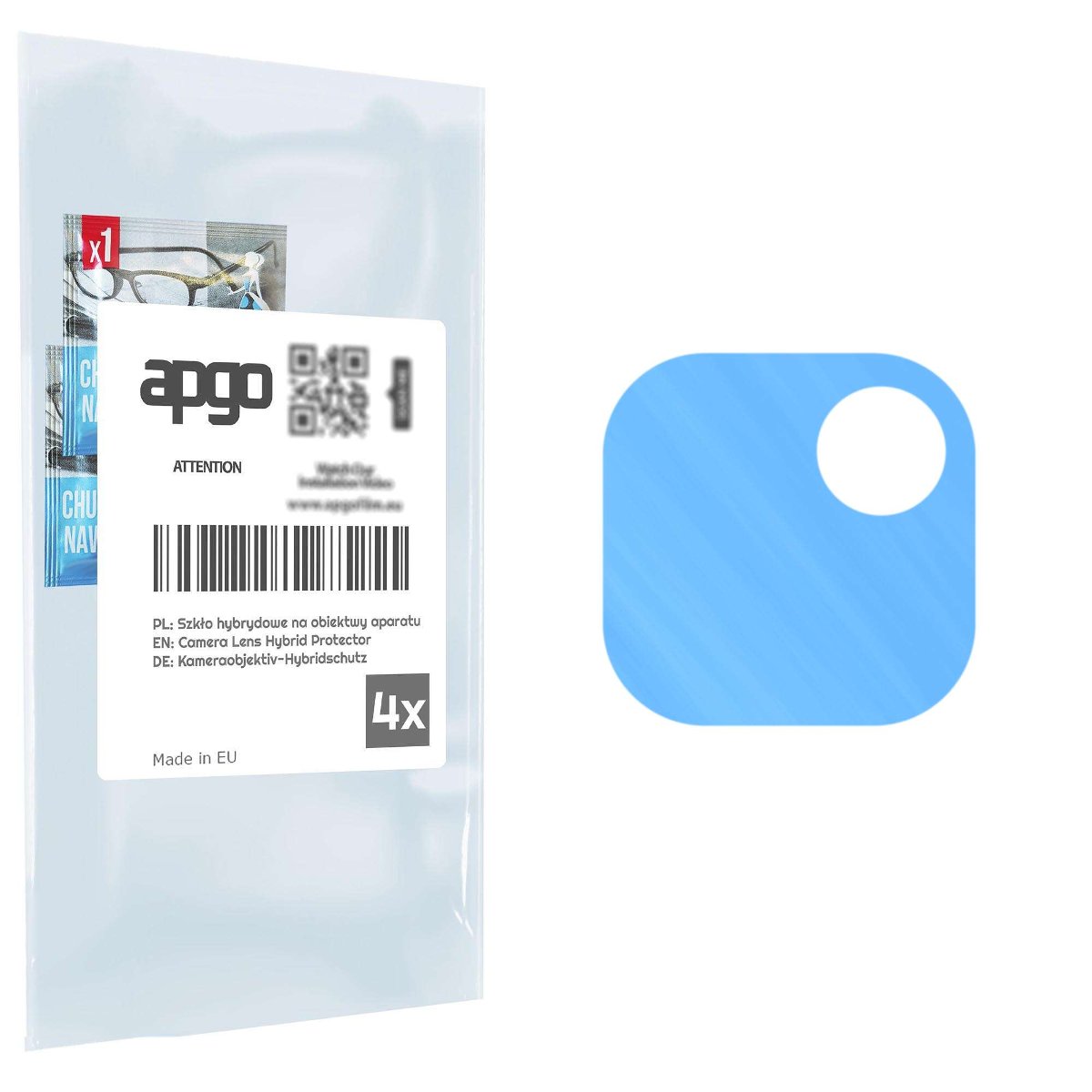 4x Szkło hybrydowe na aparat obiektyw kamerę 9H do myPhone Now Esim - apgo hybrid Camera Lens Protector