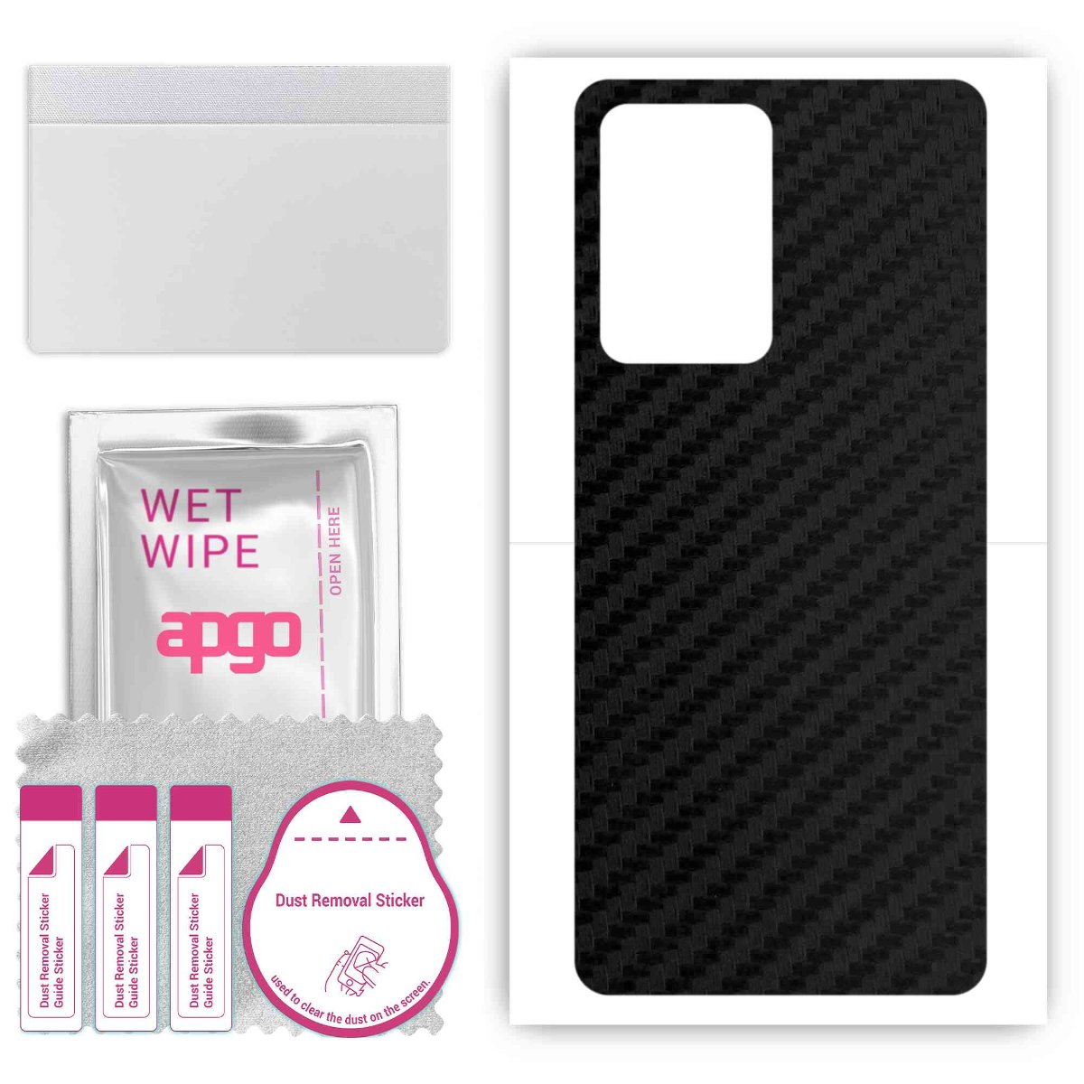 Folia naklejka skórka strukturalna na TYŁ do Xiaomi 13 Lite - Carbon - apgo SKINS