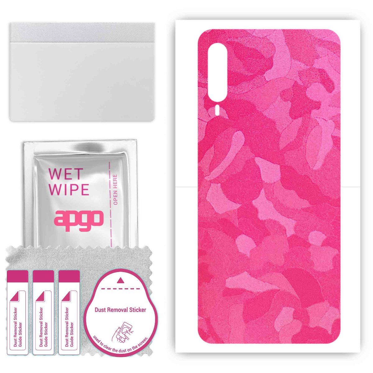 Folia naklejka skórka strukturalna na TYŁ do HTC Desire 22 Pro -  Moro | Camo Różowy - apgo SKINS