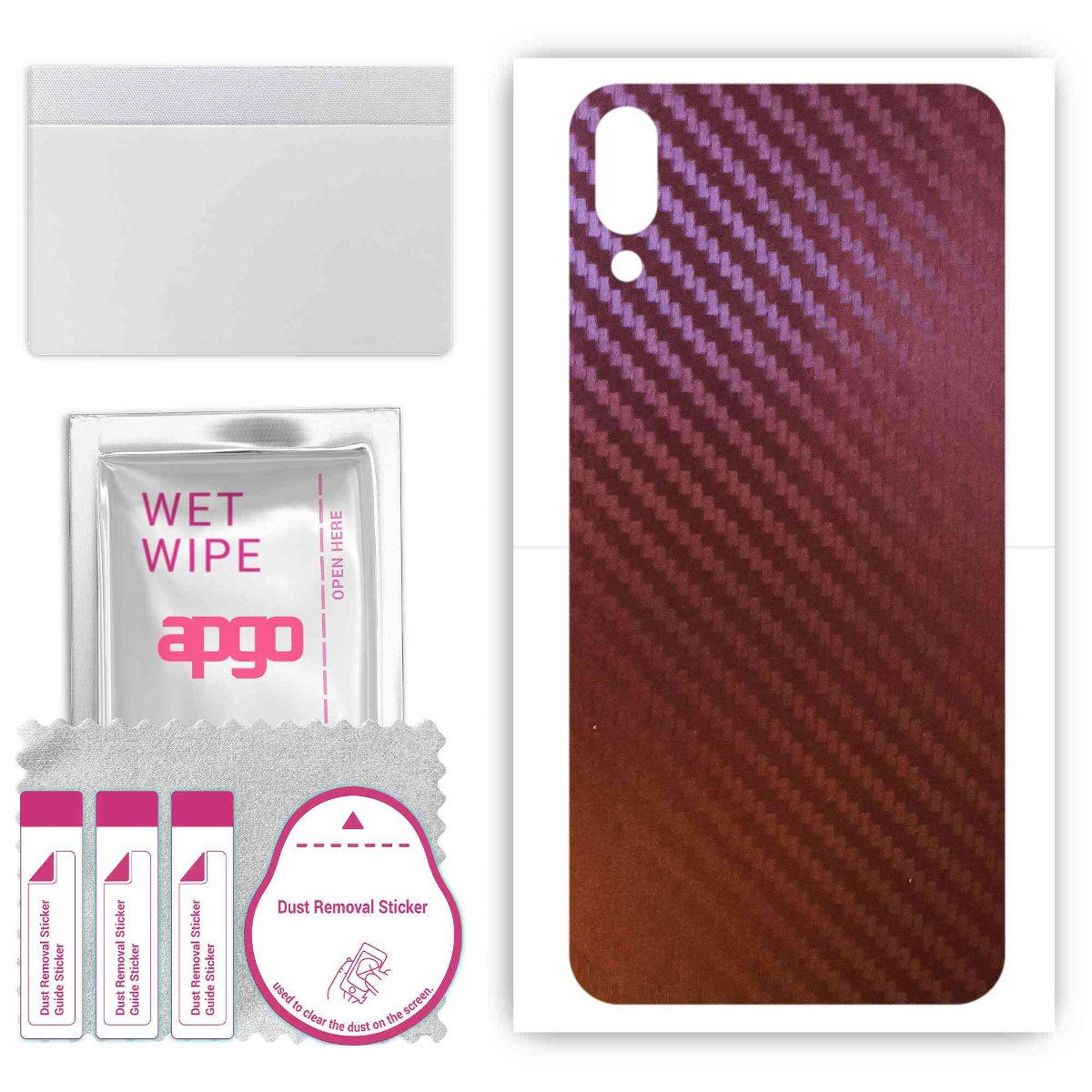 Folia naklejka skórka strukturalna na TYŁ do Samsung Galaxy M02 -  Carbon Kameleon CAKA5 - apgo SKINS