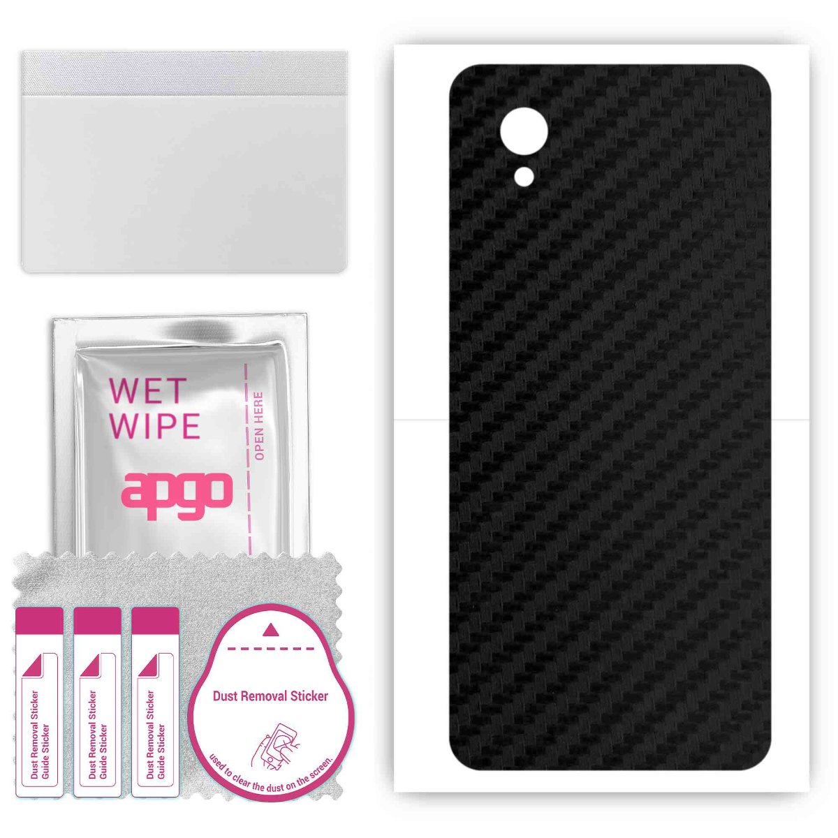 Folia naklejka skórka strukturalna na TYŁ do ZTE Blade A31 Lite - Carbon - apgo SKINS