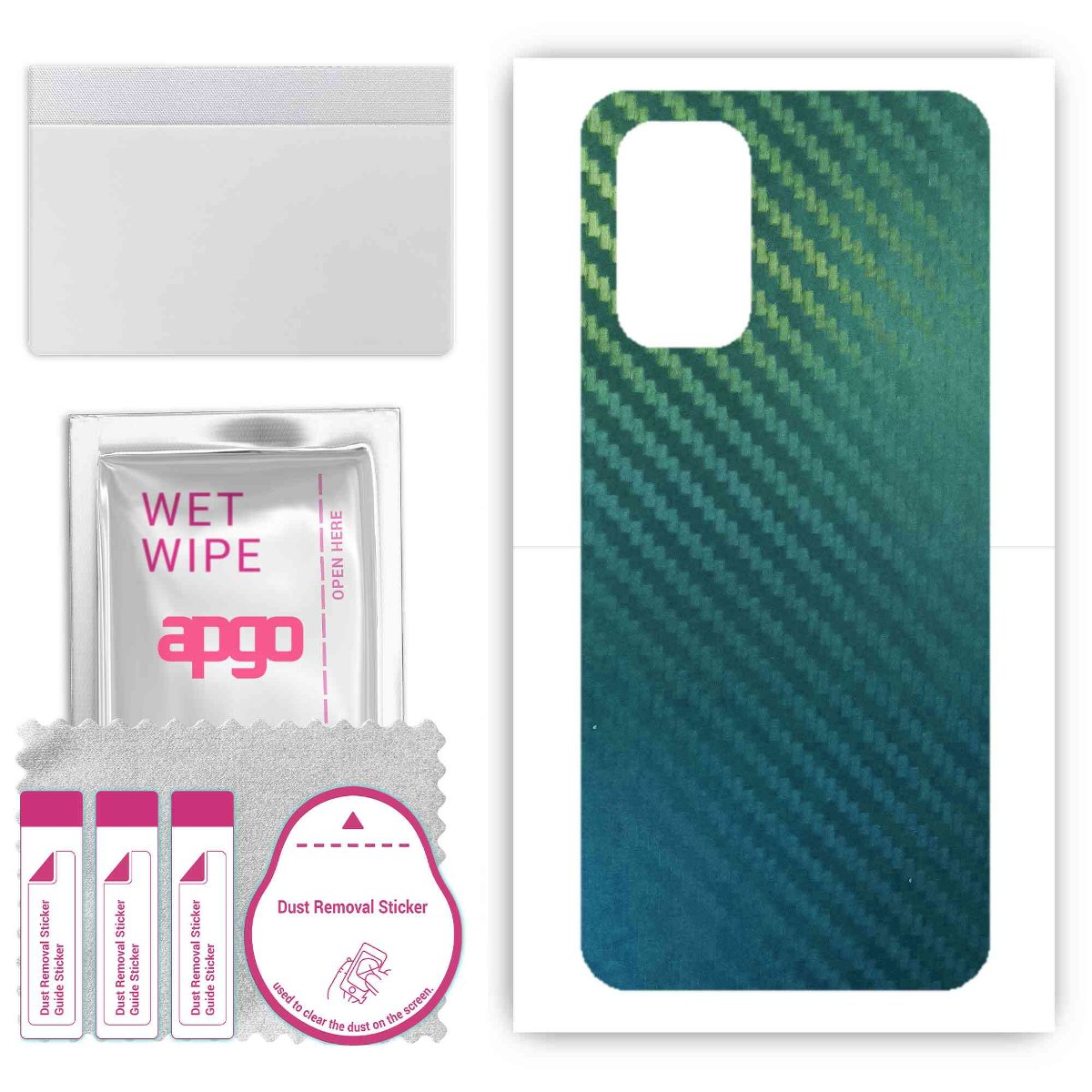 Folia naklejka skórka strukturalna na TYŁ do Oppo A74 5G -  Carbon Kameleon CAKA1 - apgo SKINS