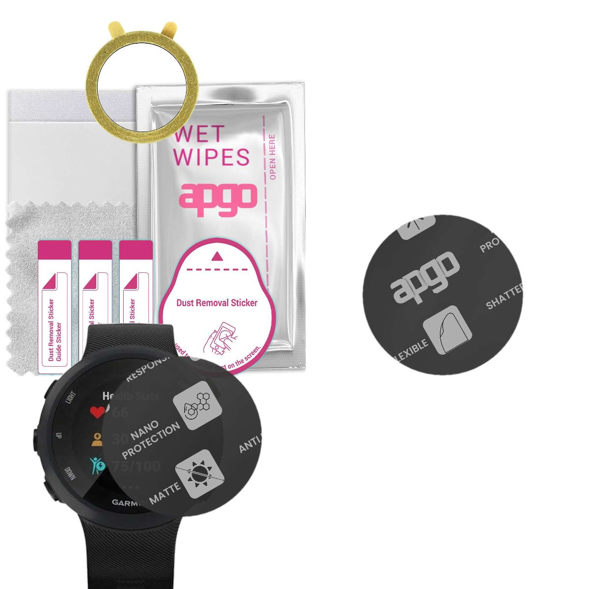 1x Szkło Hybrydowe MATOWE do Garmin Forerunner 45