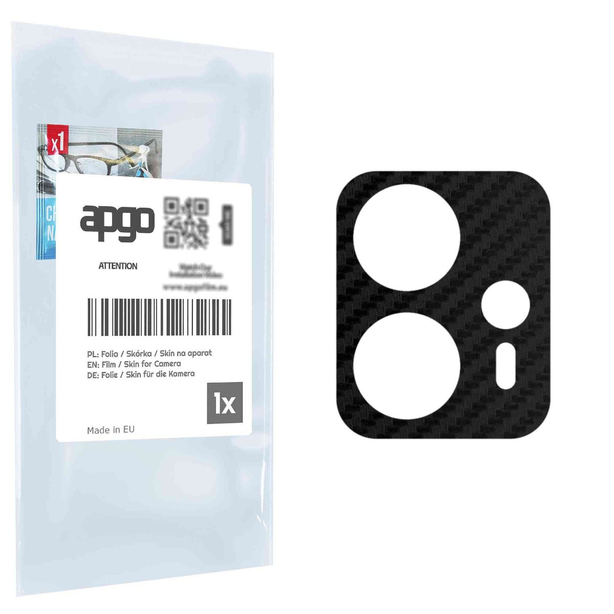 Folia naklejka skórka strukturalna na wyspę aparatu do Motorola Moto G13 - różne kolory na kamerę, obiektyw apgo SKINS Lens Protector