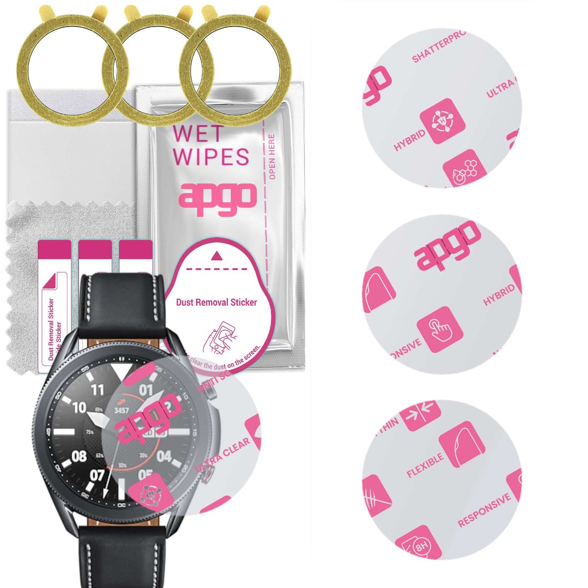 3x Szkło Hybrydowe do Samsung Galaxy Watch 3 45MM