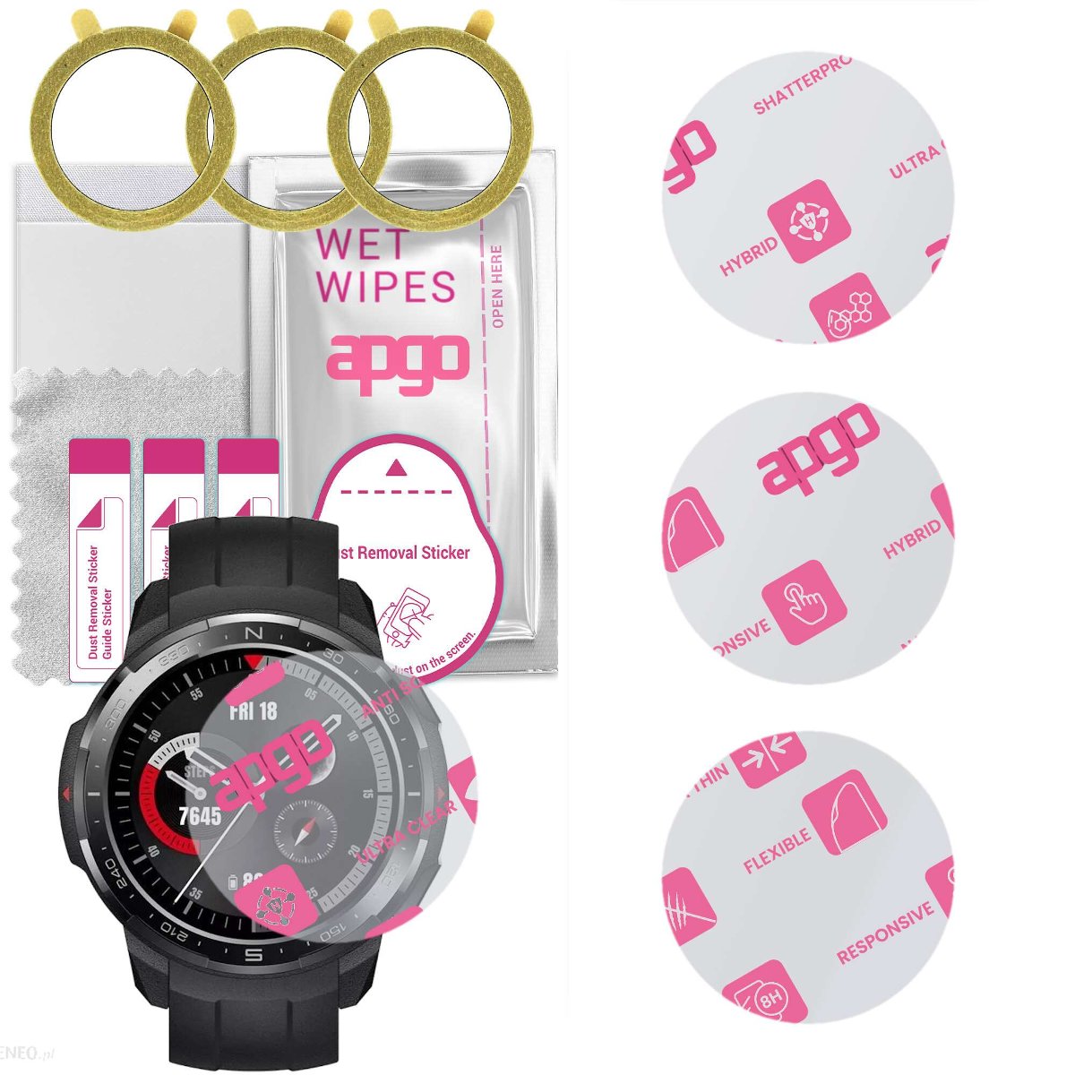 3x Szkło Hybrydowe do Honor Watch GS Pro
