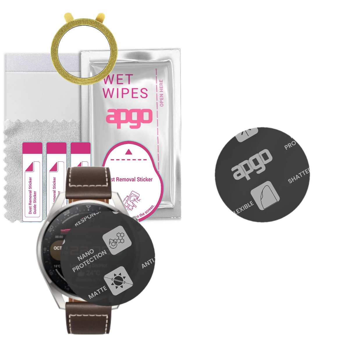 1x Szkło Hybrydowe MATOWE do Huawei Watch 3 Pro