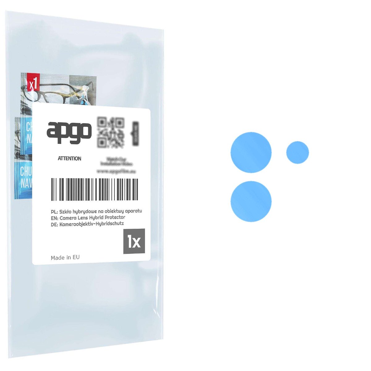 1x Szkło hybrydowe na aparat obiektyw kamerę 9H do Infinix Note 30 Pro - apgo hybrid Camera Lens Protector