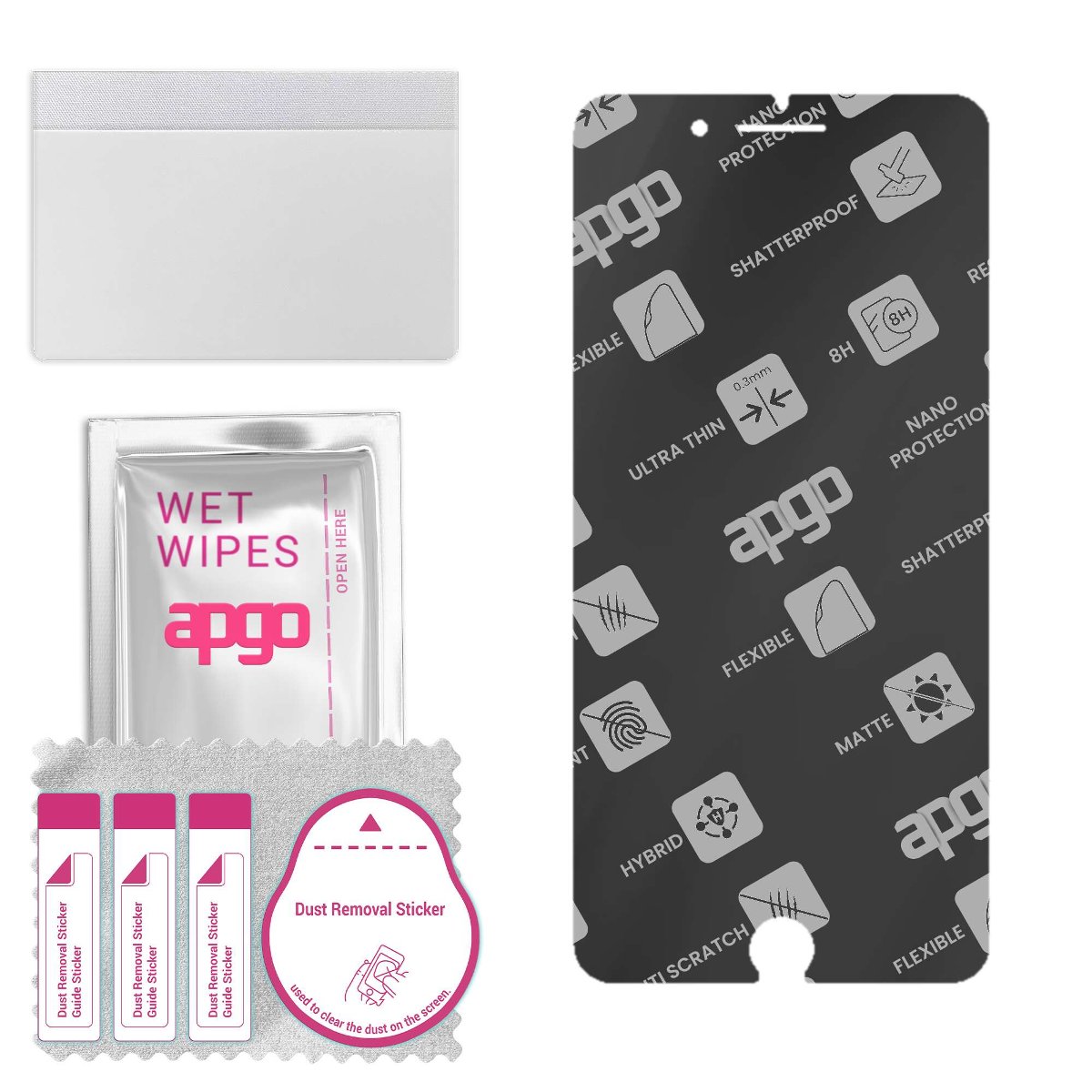 Szkło hybrydowe MATOWE do Apple iPhone 7 Plus