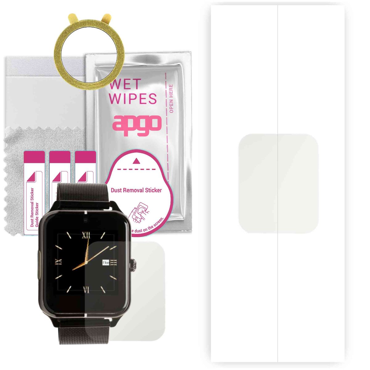 1x Folia hydrożelowa MATOWA do Garett G26 - apgo Smartwatch Hydrogel MATTE Protection Ochrona na ekran smartwatcha
