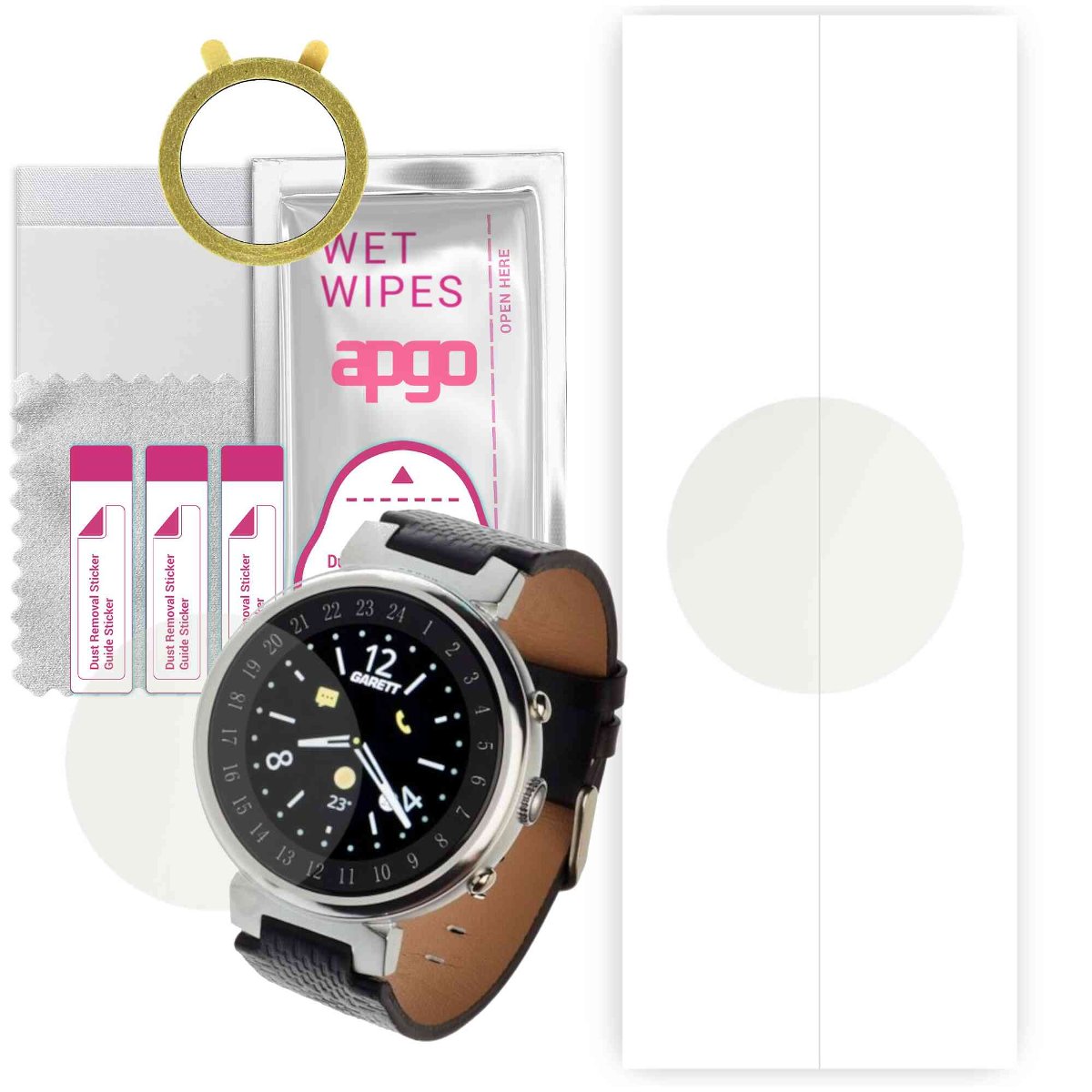 1x Folia hydrożelowa MATOWA do Garett Expert 7 - apgo Smartwatch Hydrogel MATTE Protection Ochrona na ekran smartwatcha