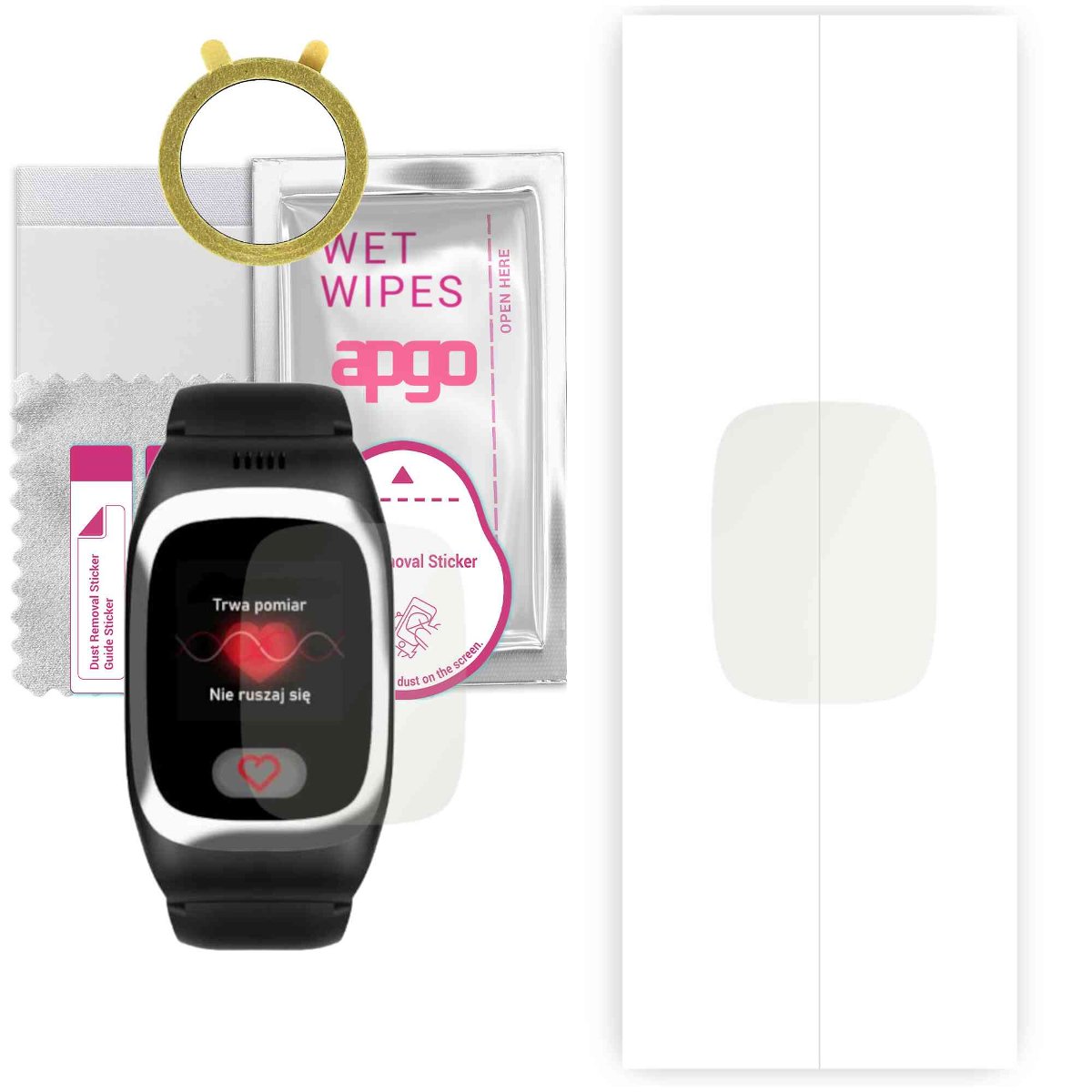 1x Folia hydrożelowa MATOWA do Locon Life Plus - apgo Smartwatch Hydrogel MATTE Protection Ochrona na ekran smartwatcha
