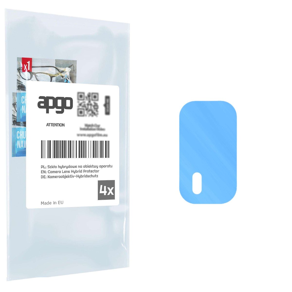 4x Szkło hybrydowe na aparat obiektyw kamerę 9H do Nokia XR21 - apgo hybrid Camera Lens Protector