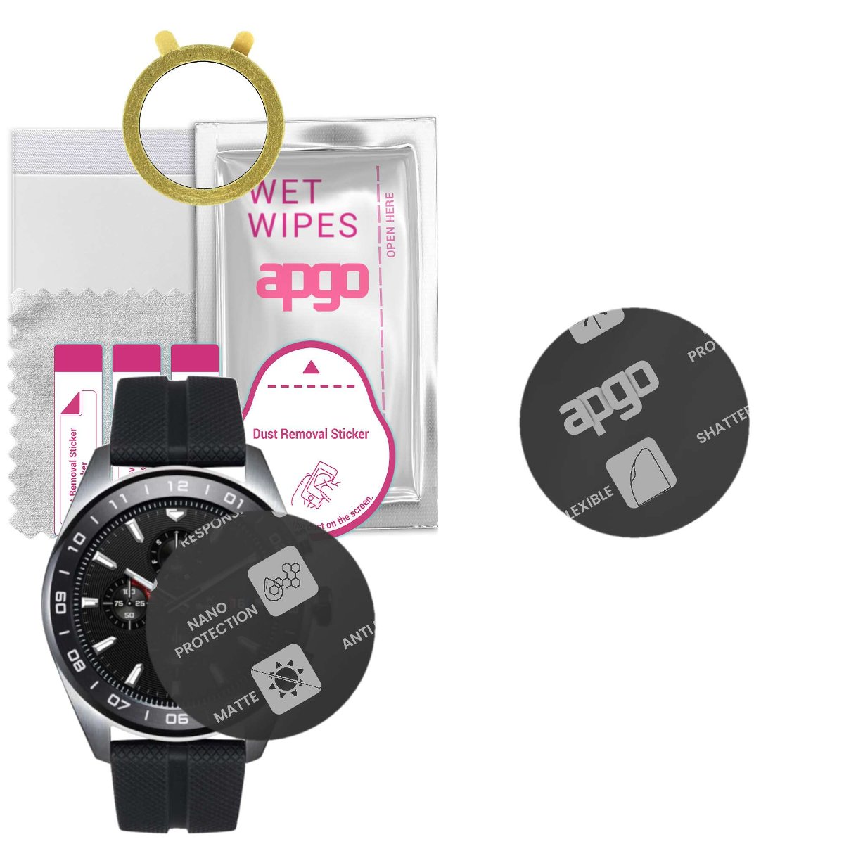 1x Szkło Hybrydowe MATOWE do LG Watch W7