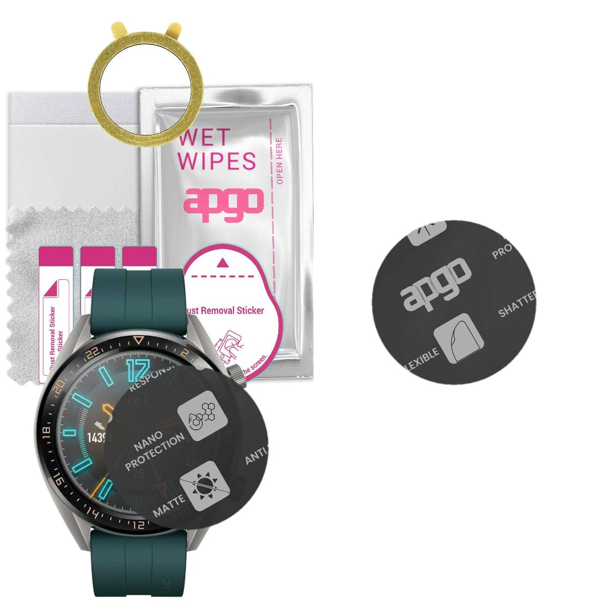 1x Szkło Hybrydowe MATOWE do Huawei Watch GT Active