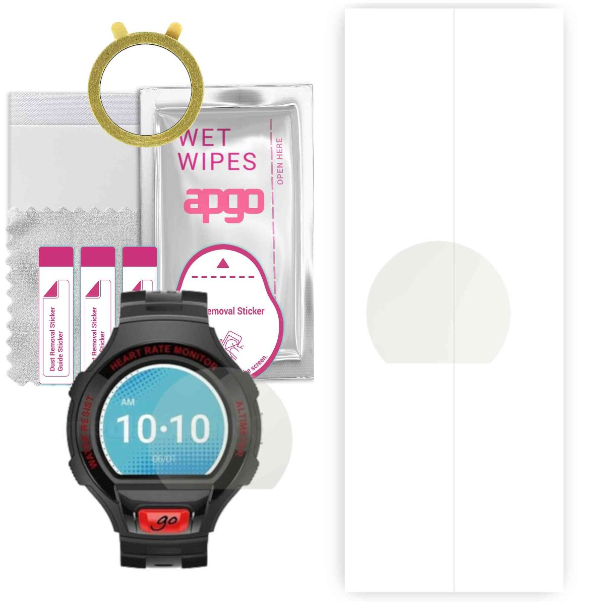 1x Folia hydrożelowa MATOWA do Alcatel OneTouch Go Watch - apgo Smartwatch Hydrogel MATTE Protection Ochrona na ekran smartwatcha