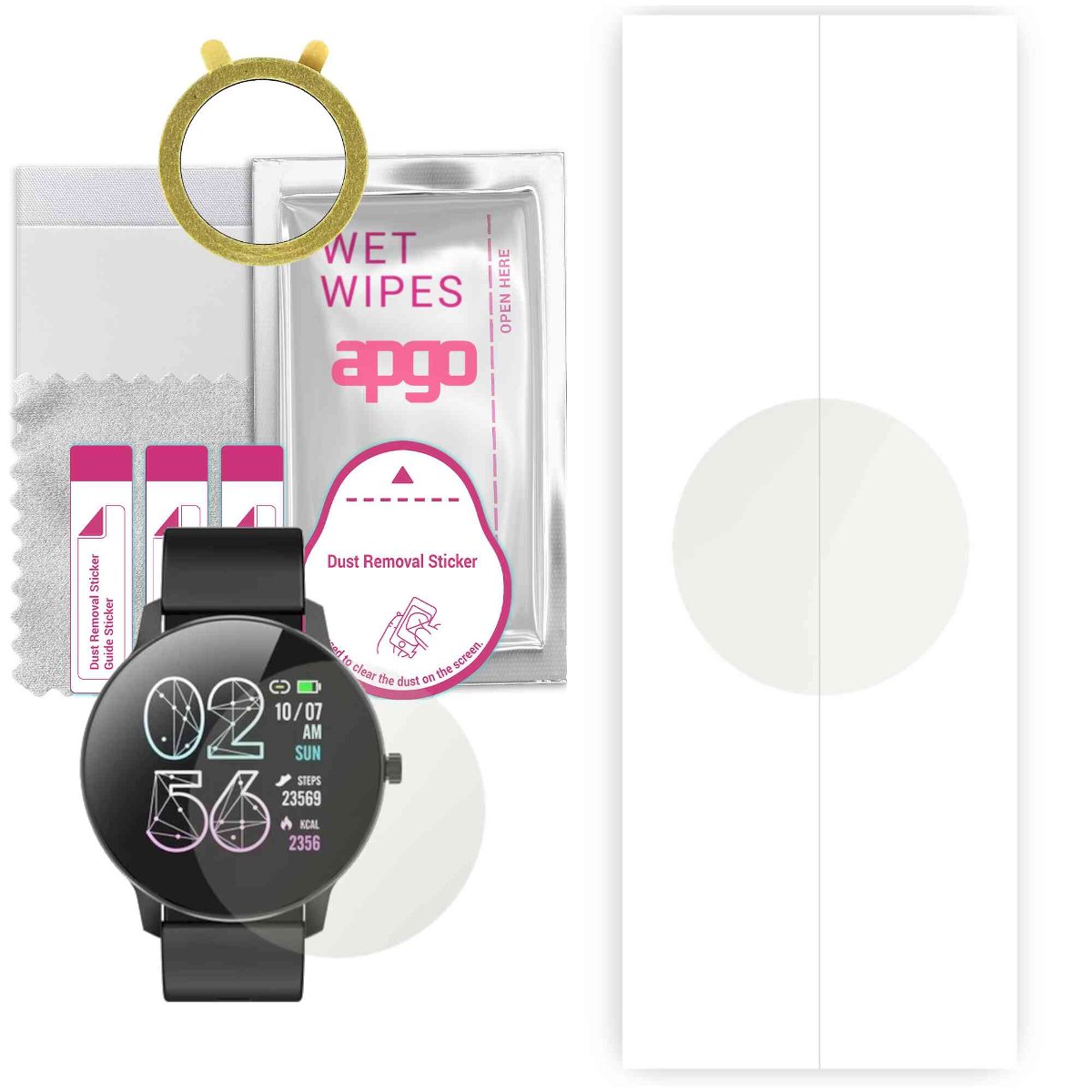1x Folia hydrożelowa MATOWA do Bemi Ari - apgo Smartwatch Hydrogel MATTE Protection Ochrona na ekran smartwatcha