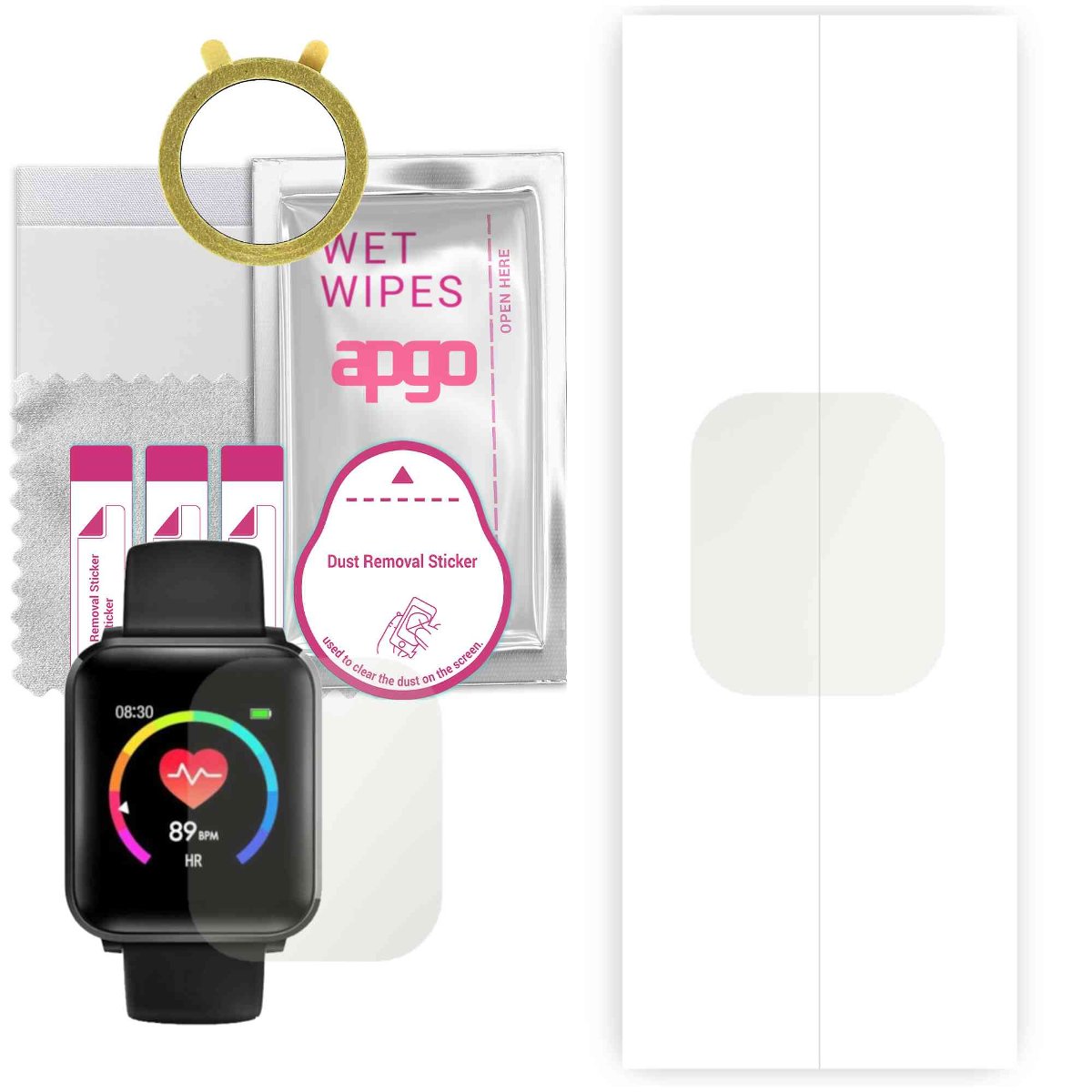 1x Folia hydrożelowa MATOWA do BlitzWolf BW-HL1 - apgo Smartwatch Hydrogel MATTE Protection Ochrona na ekran smartwatcha