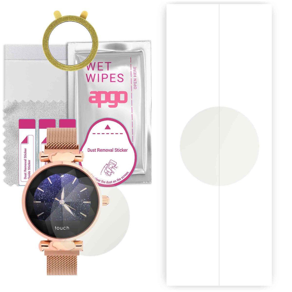 1x Folia hydrożelowa MATOWA do Garett Women Lisa - apgo Smartwatch Hydrogel MATTE Protection Ochrona na ekran smartwatcha