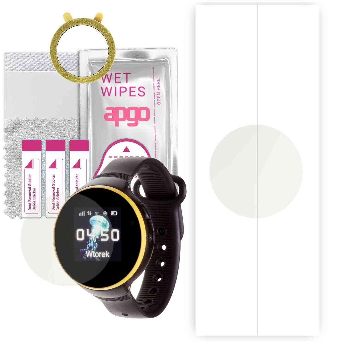 1x Folia hydrożelowa MATOWA do Garett Kids Smile - apgo Smartwatch Hydrogel MATTE Protection Ochrona na ekran smartwatcha
