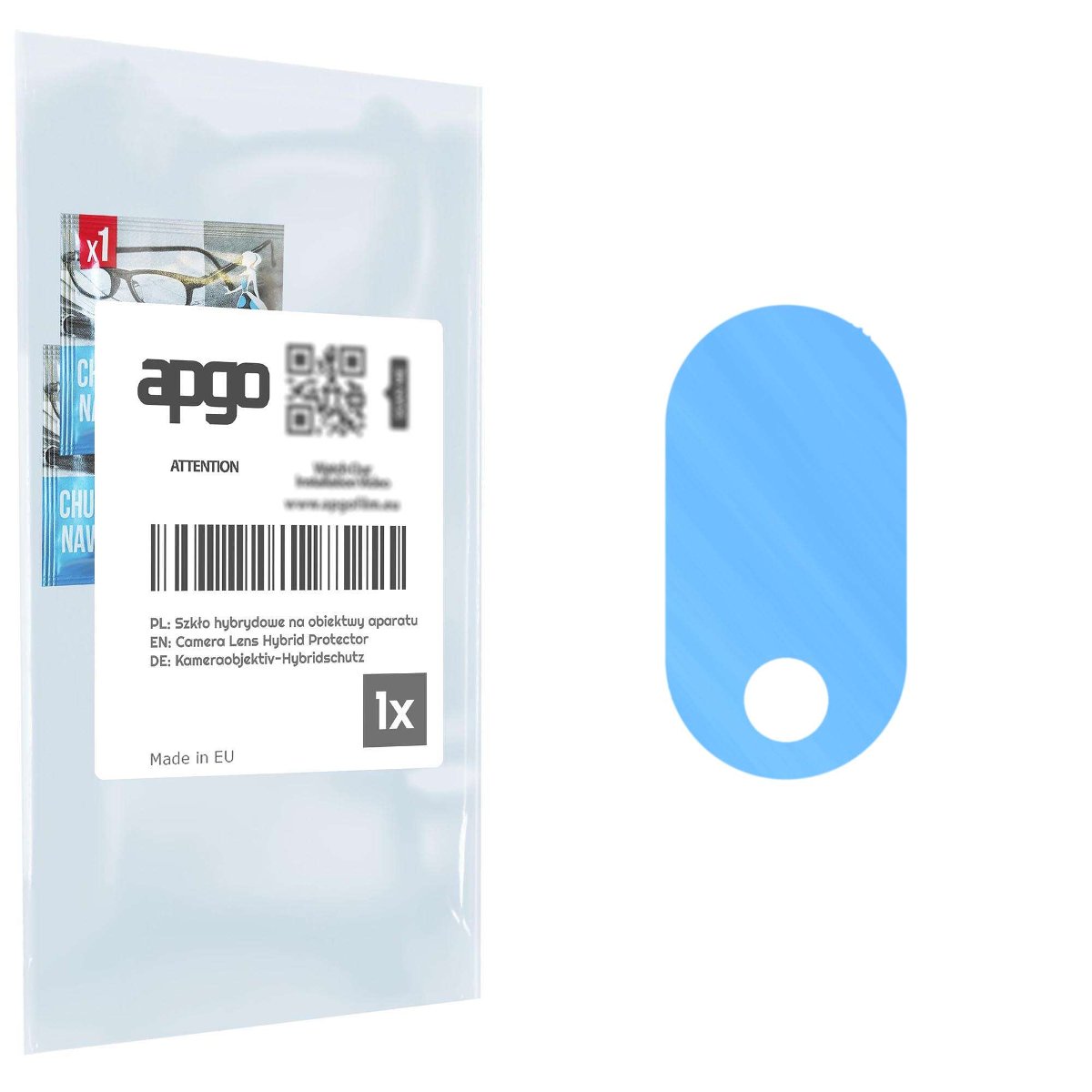 1x Szkło hybrydowe na aparat obiektyw kamerę 9H do Oppo A98 5G - apgo hybrid Camera Lens Protector