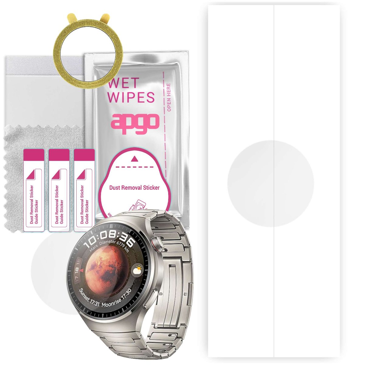 1x Folia hydrożelowa do Huawei Watch 4 Pro - apgo Smartwatch Hydrogel Protection Ochrona na ekran smartwatcha