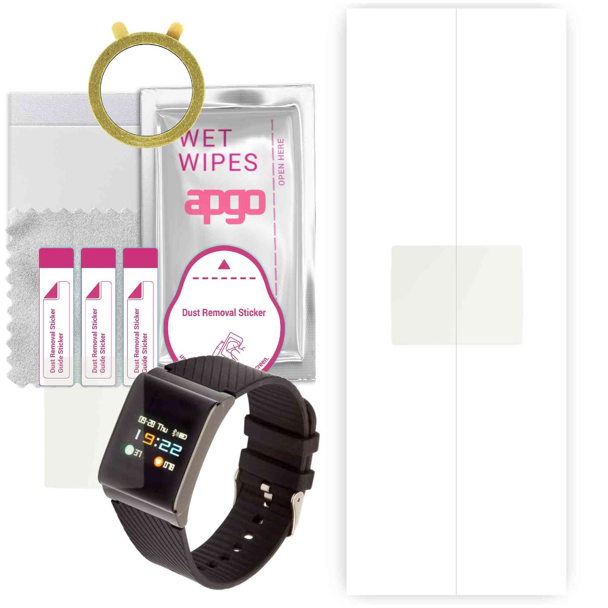 1x Folia hydrożelowa MATOWA do Garett Sport 11 - apgo Smartwatch Hydrogel MATTE Protection Ochrona na ekran smartwatcha