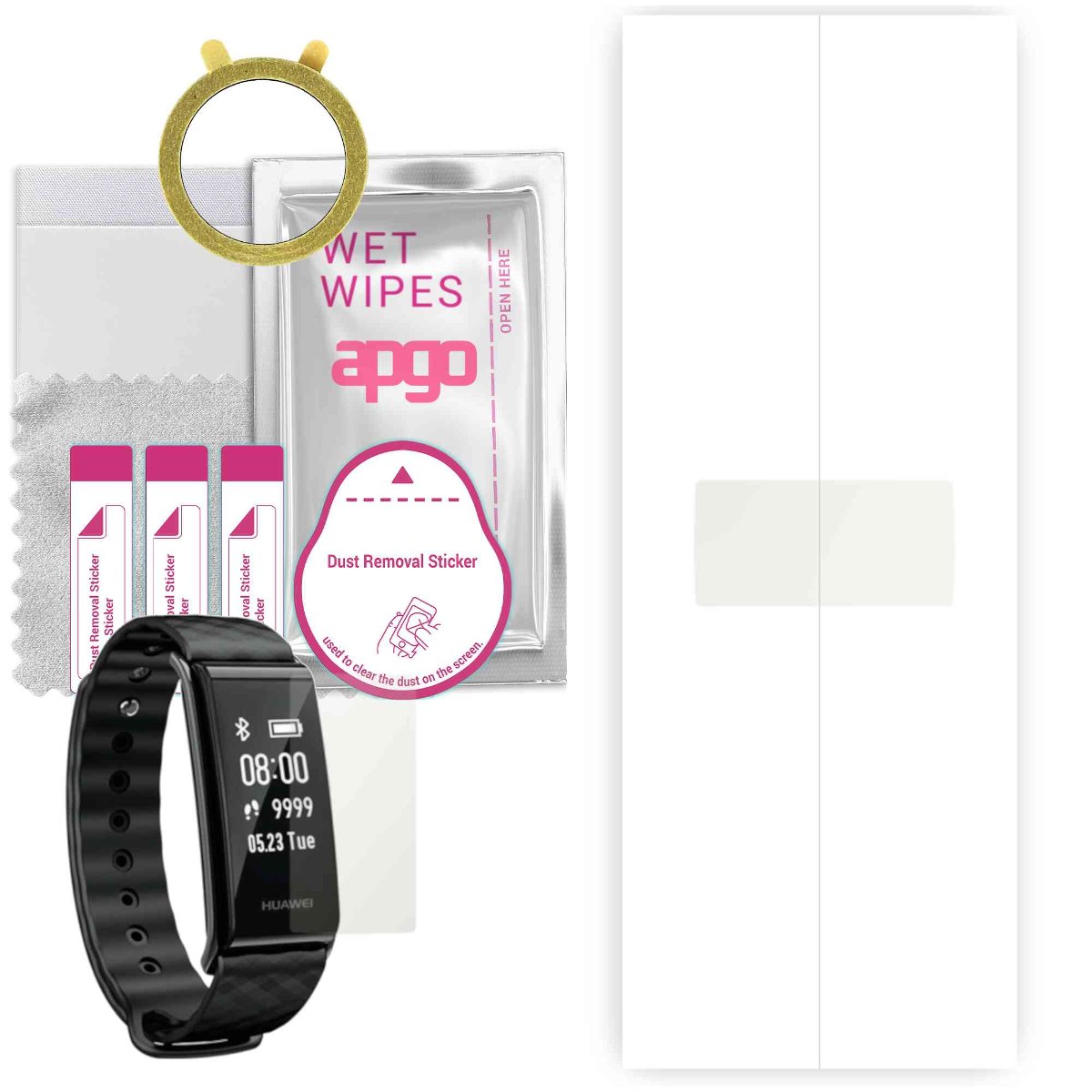1x Folia hydrożelowa MATOWA do Huawei Band A2 - apgo Smartwatch Hydrogel MATTE Protection Ochrona na ekran smartwatcha