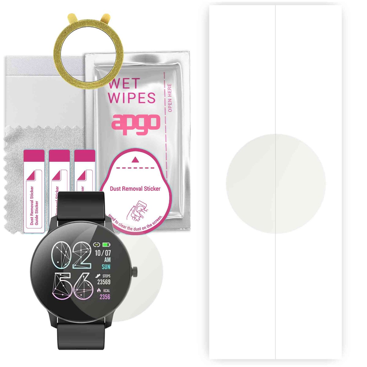 1x Folia hydrożelowa MATOWA do Bemi Ari - apgo Smartwatch Hydrogel MATTE Protection Ochrona na ekran smartwatcha