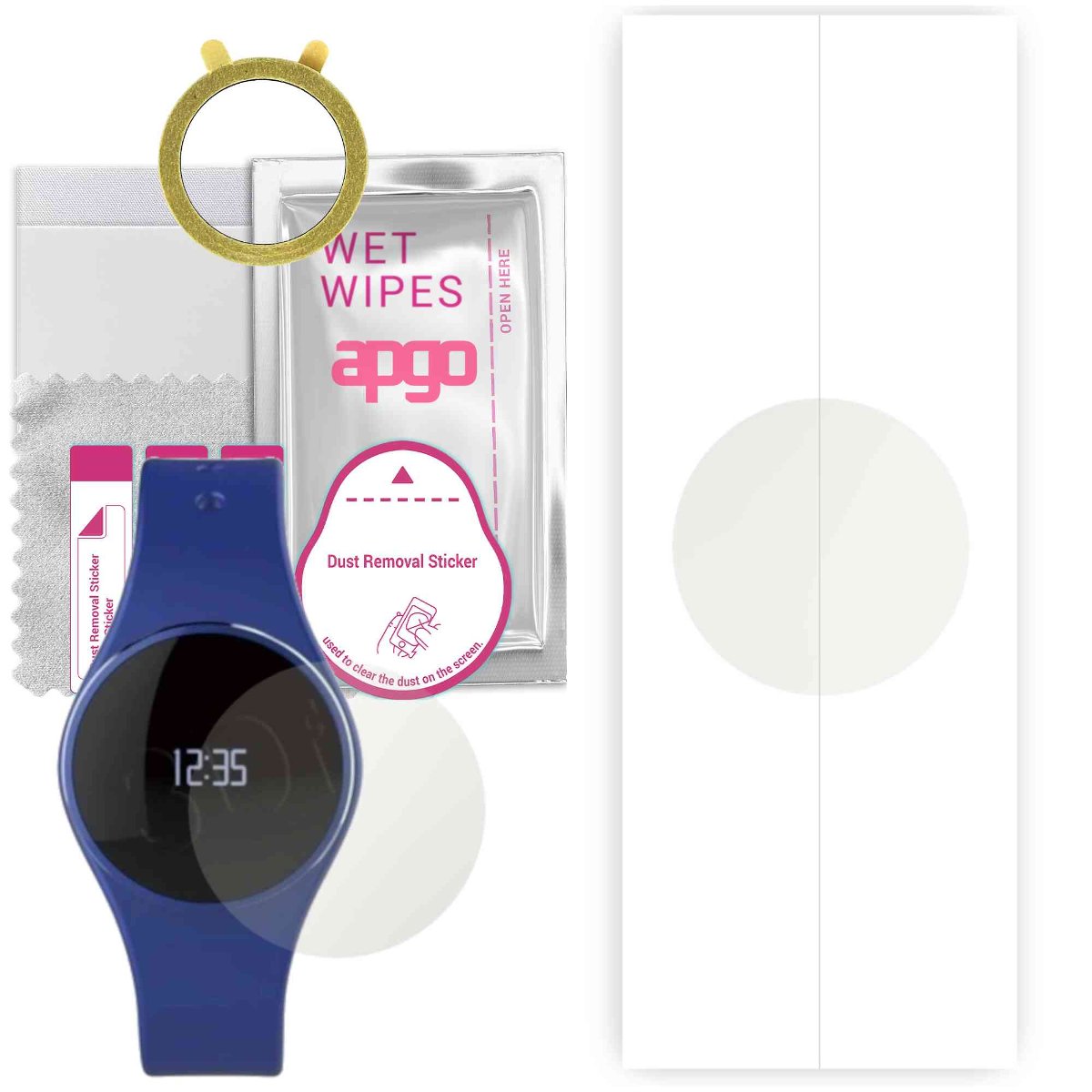 1x Folia hydrożelowa MATOWA do MyKronoz ZeCircle - apgo Smartwatch Hydrogel MATTE Protection Ochrona na ekran smartwatcha