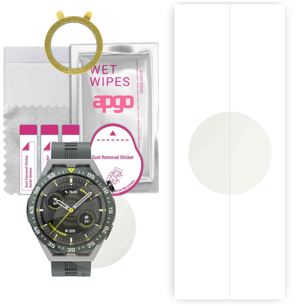 1x Folia hydrożelowa MATOWA do Huawei Watch GT 3 SE - apgo Smartwatch Hydrogel MATTE Protection Ochrona na ekran smartwatcha