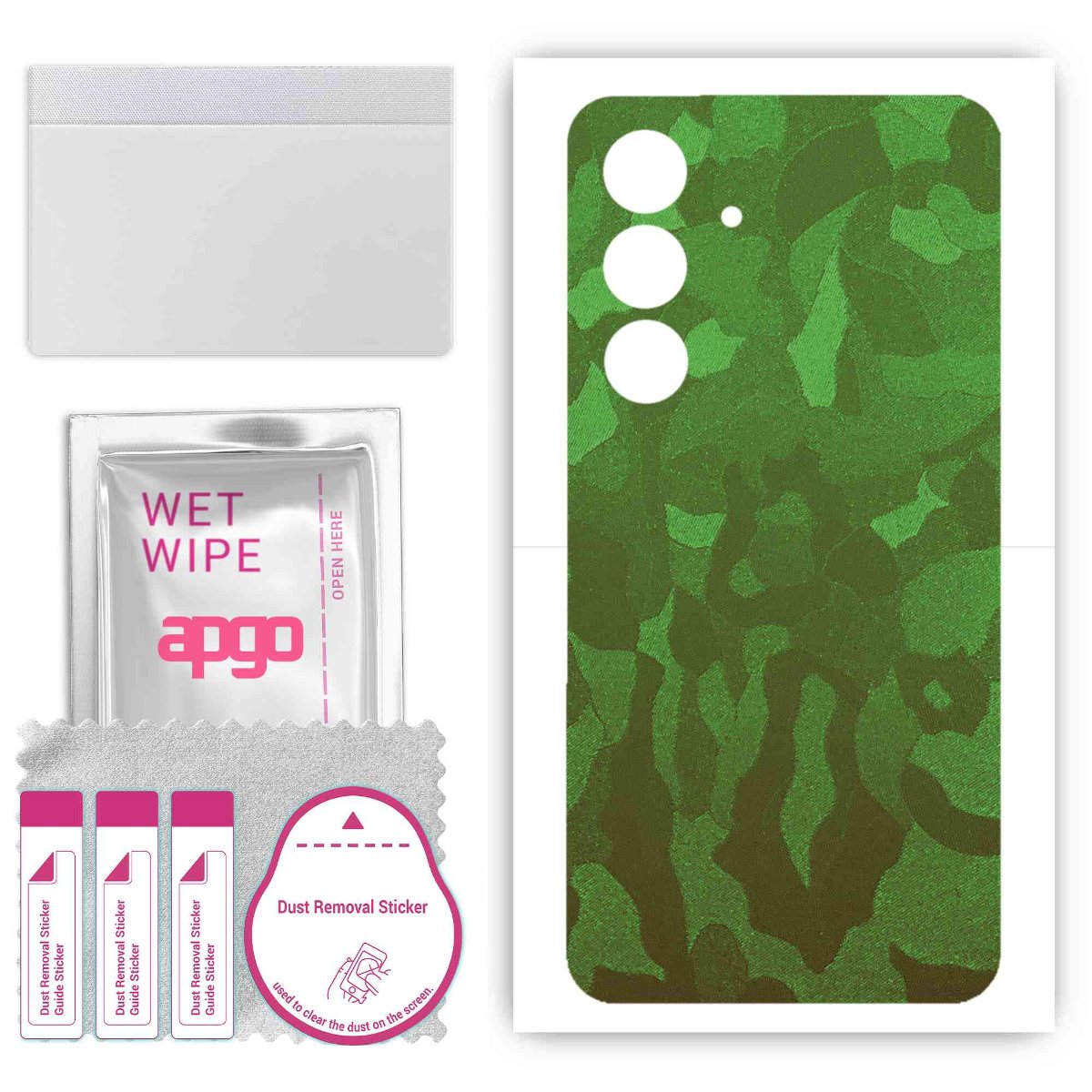 Folia naklejka skórka strukturalna na TYŁ do Samsung Galaxy M34 5G -  Moro | Camo Zielony - apgo SKINS