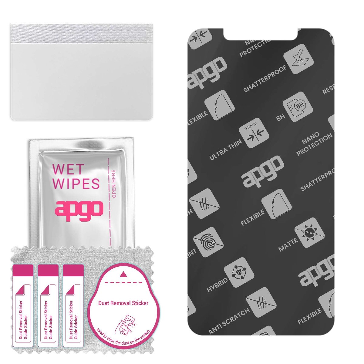 Szkło hybrydowe MATOWE do Motorola One Power (P30 Note)