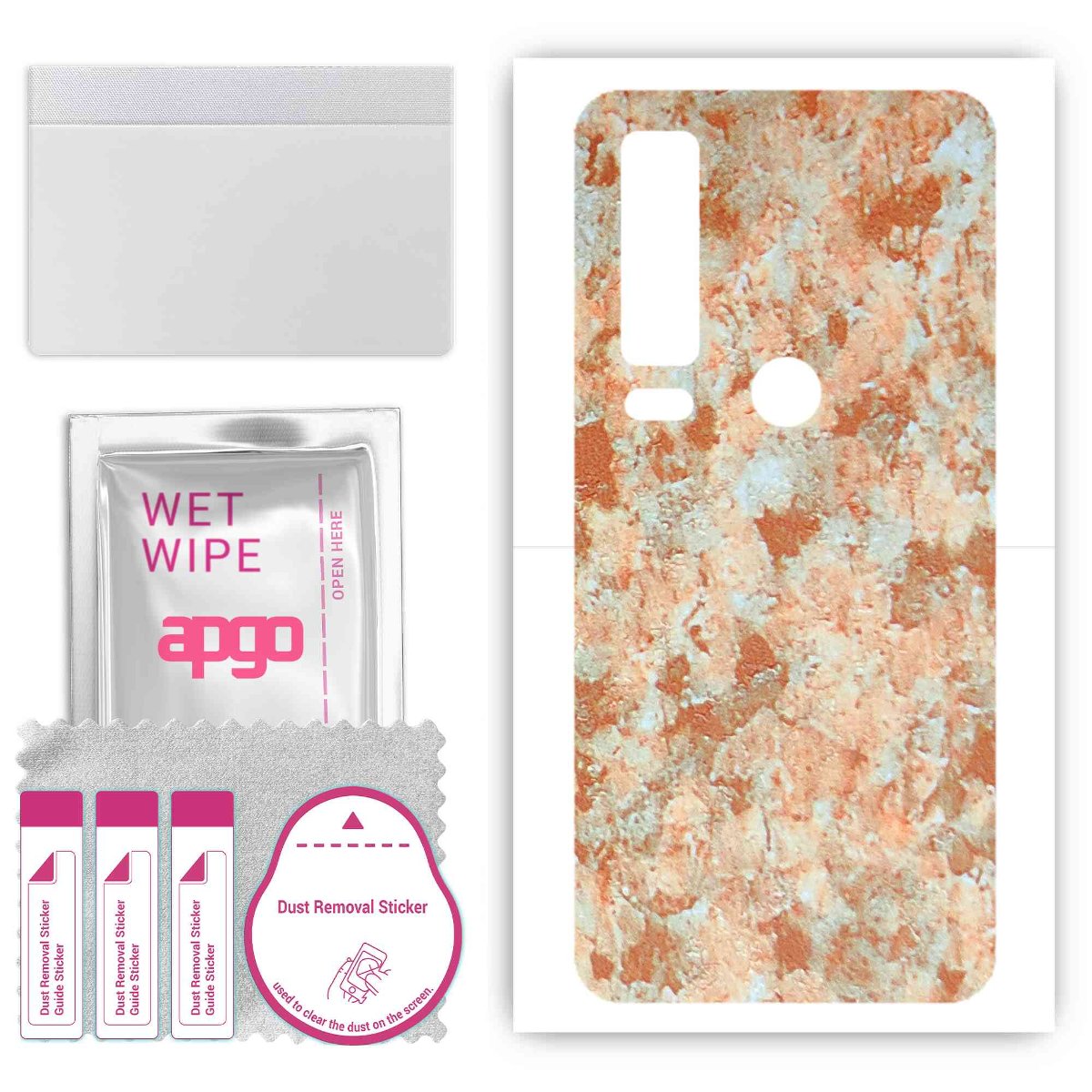 Folia naklejka skórka strukturalna na TYŁ do CAT S75 -  Kamień Piaskowiec - apgo SKINS