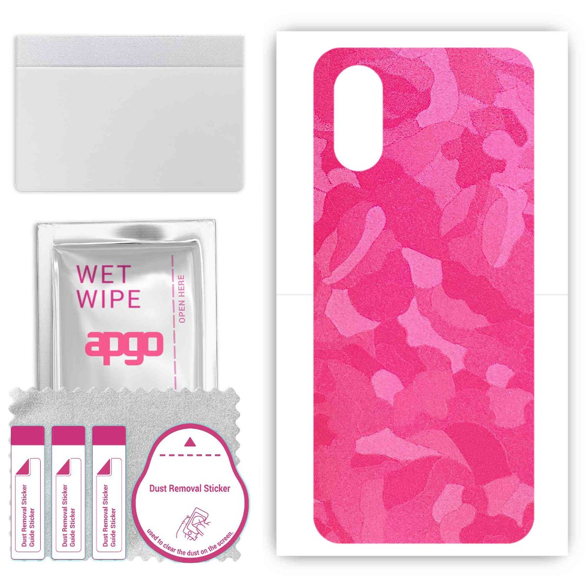 Folia naklejka skórka strukturalna na TYŁ do Sony Xperia 5 V -  Moro | Camo Różowy - apgo SKINS