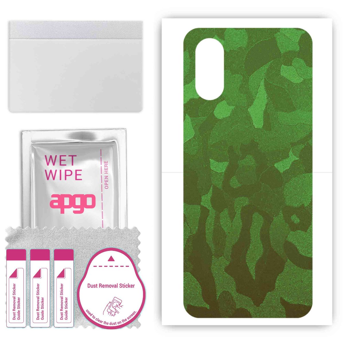Folia naklejka skórka strukturalna na TYŁ do Sony Xperia 5 V -  Moro | Camo Zielony - apgo SKINS