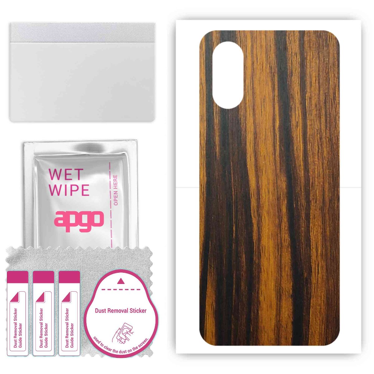 Folia naklejka skórka strukturalna na TYŁ do Sony Xperia 5 V -  Drewno Tygrysie - apgo SKINS