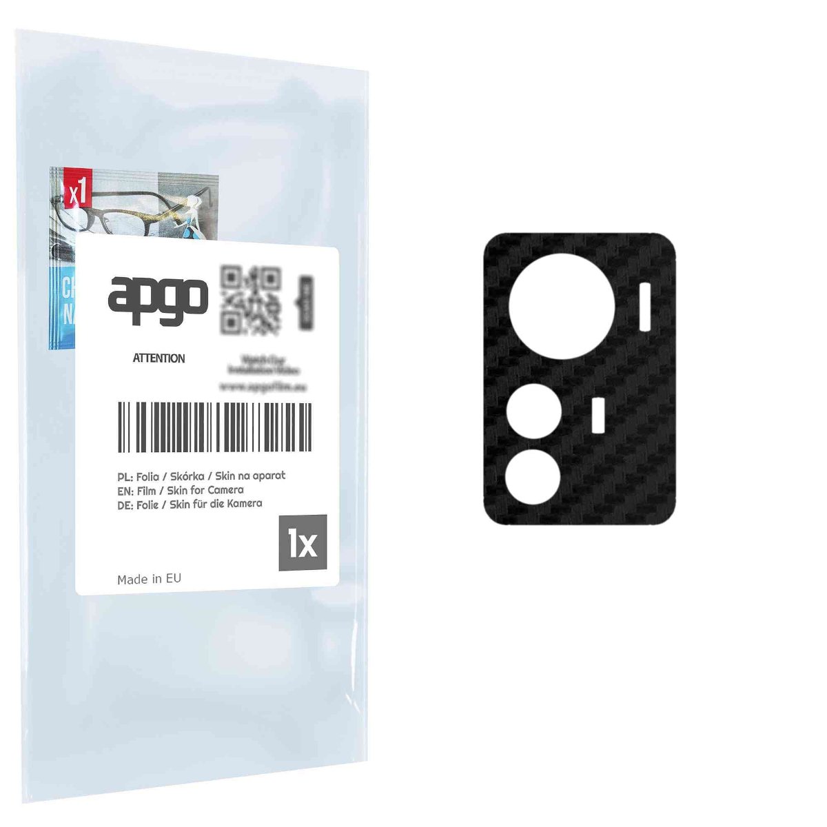 Folia naklejka skórka strukturalna na wyspę aparatu do ZTE Blade A72s - różne kolory na kamerę, obiektyw apgo SKINS Lens Protector