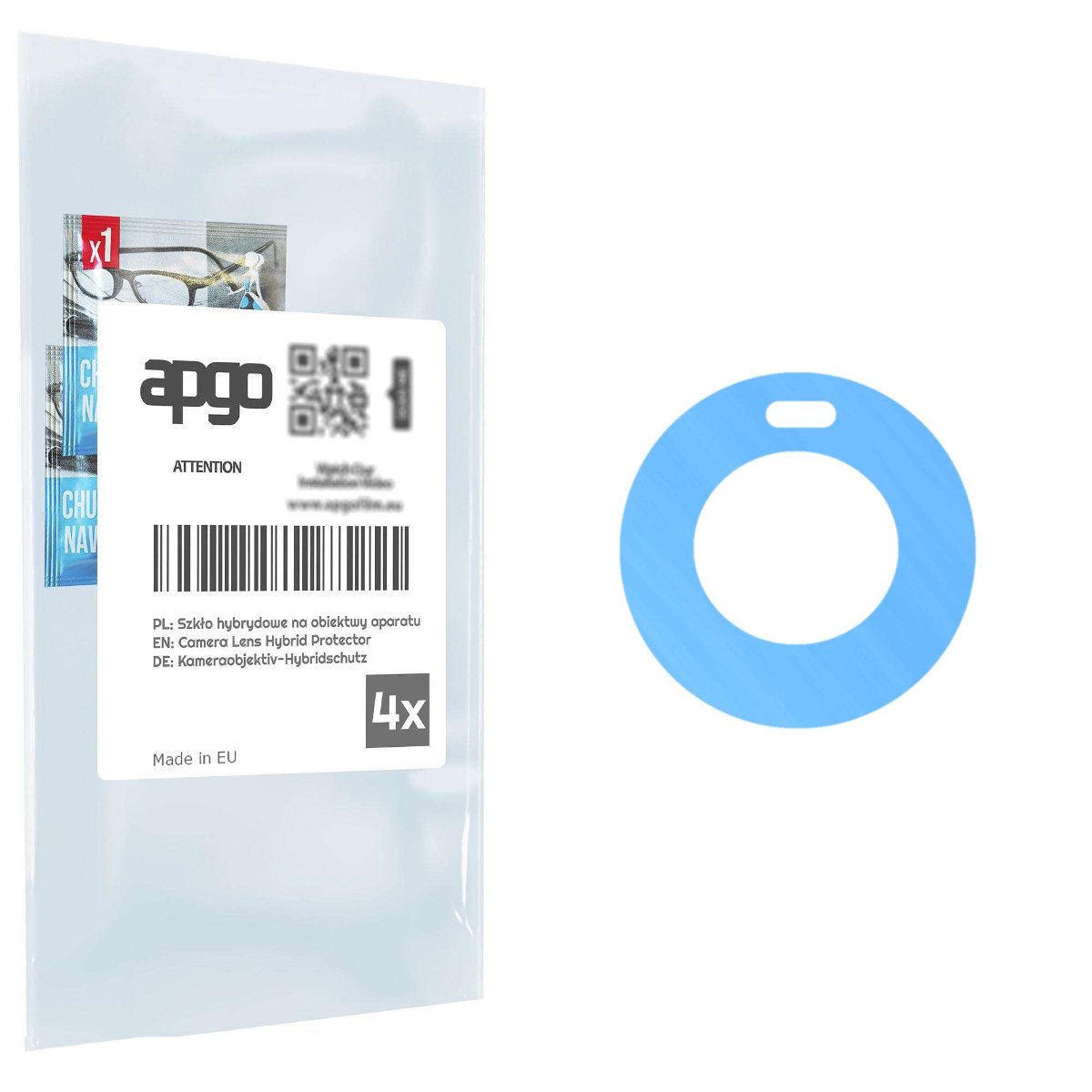 4x Szkło hybrydowe na aparat obiektyw kamerę 9H do Huawei Mate 60 Pro - apgo hybrid Camera Lens Protector